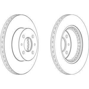 спирачен диск FERODO DDF1006 