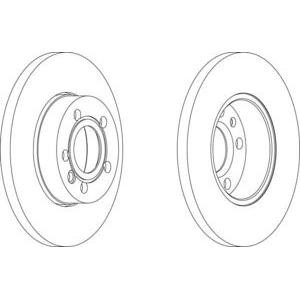 спирачен диск FERODO DDF1011