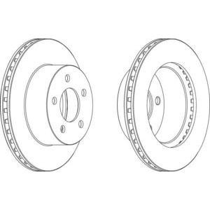 спирачен диск FERODO DDF1027