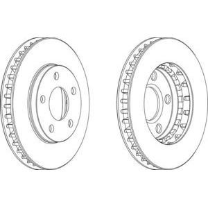 спирачен диск FERODO DDF1030