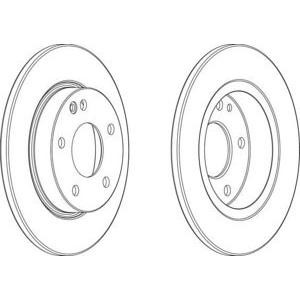 спирачен диск FERODO DDF1034