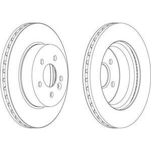 спирачен диск FERODO DDF1036