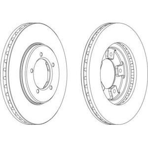 спирачен диск FERODO DDF1039