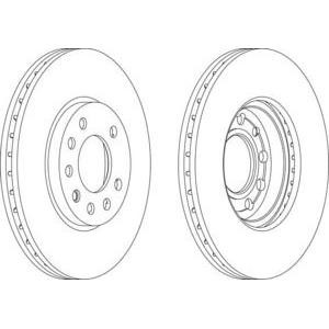 спирачен диск FERODO DDF1042