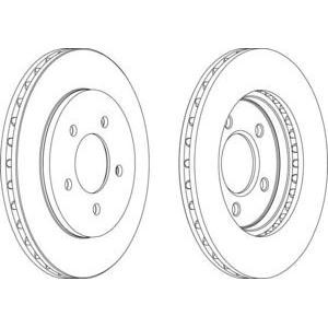 спирачен диск FERODO DDF1058 