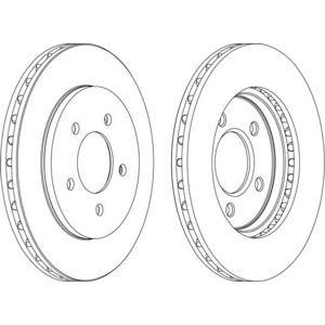 спирачен диск FERODO DDF1059