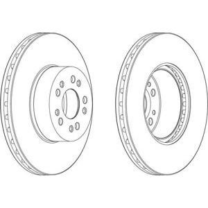 спирачен диск FERODO DDF1061 