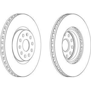 спирачен диск FERODO DDF1062