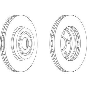 спирачен диск FERODO DDF1064