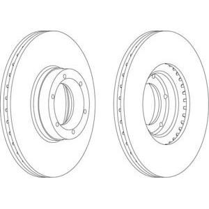 спирачен диск FERODO DDF1067