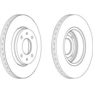 спирачен диск FERODO DDF1068