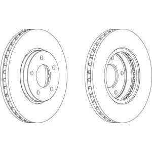 спирачен диск FERODO DDF1069