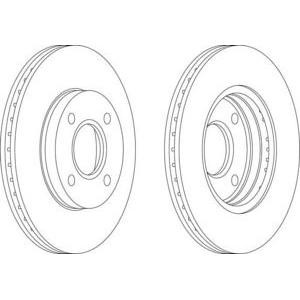 спирачен диск FERODO DDF1072