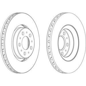 спирачен диск FERODO DDF1078