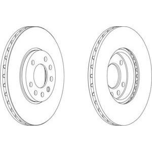 спирачен диск FERODO DDF1082