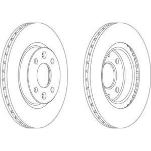 спирачен диск FERODO DDF1096 