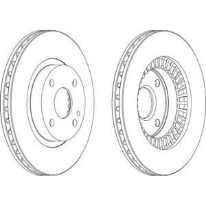 спирачен диск FERODO DDF1105