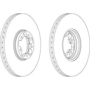 спирачен диск FERODO DDF1112
