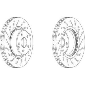 спирачен диск FERODO DDF1120
