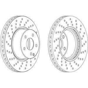 спирачен диск FERODO DDF1121