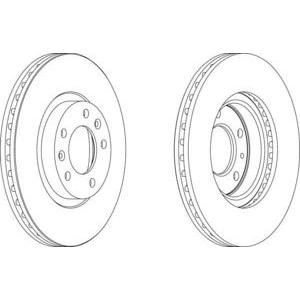 спирачен диск FERODO DDF1132