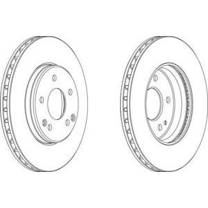 спирачен диск FERODO DDF1135 