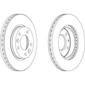 спирачен диск FERODO DDF1146