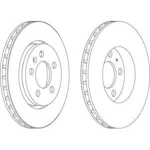 спирачен диск FERODO DDF1154