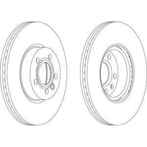 спирачен диск FERODO DDF1160