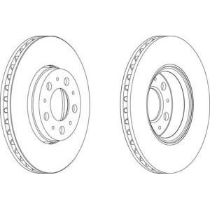спирачен диск FERODO DDF1163