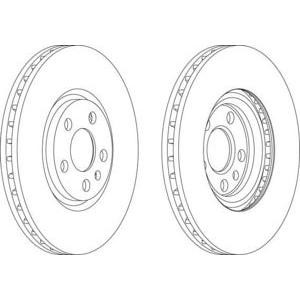 спирачен диск FERODO DDF1165
