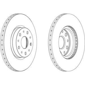 спирачен диск FERODO DDF1168