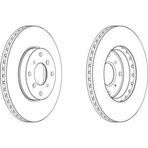 спирачен диск FERODO DDF1189