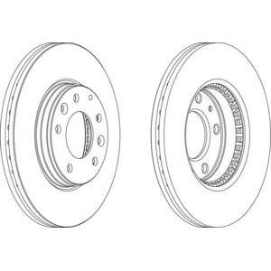спирачен диск FERODO DDF1210 