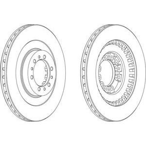 спирачен диск FERODO DDF1212 