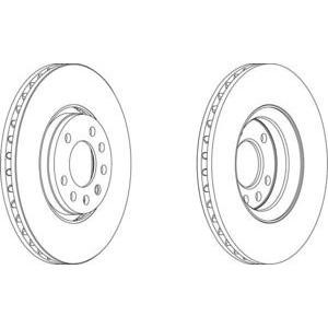спирачен диск FERODO DDF1215