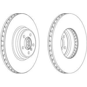 спирачен диск FERODO DDF1246