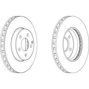 спирачен диск FERODO DDF1252 