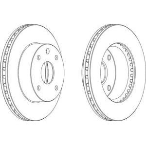 спирачен диск FERODO DDF1257