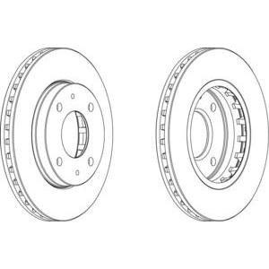 спирачен диск FERODO DDF1270 