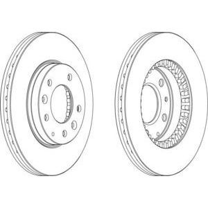 спирачен диск FERODO DDF1278 