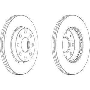 спирачен диск FERODO DDF1279