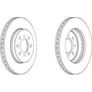 спирачен диск FERODO DDF1281 
