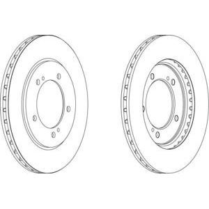 спирачен диск FERODO DDF1282 