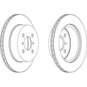 спирачен диск FERODO DDF1287 