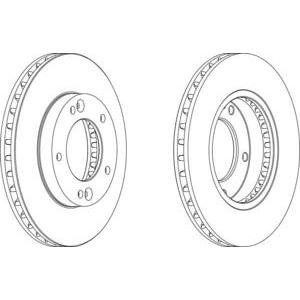 спирачен диск FERODO DDF1290