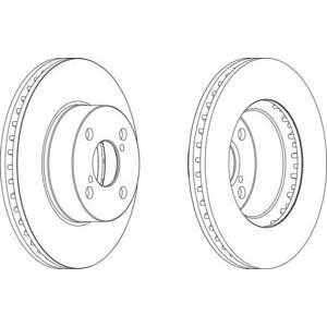 спирачен диск FERODO DDF1294 