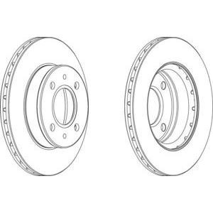 спирачен диск FERODO DDF1301 