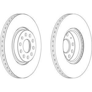 спирачен диск FERODO DDF1305