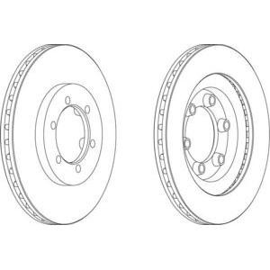 спирачен диск FERODO DDF1346 